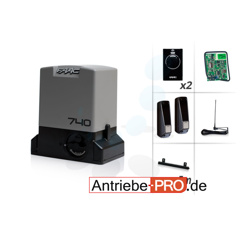 FAAC 740 moteur pour portail coulissant - Kit M