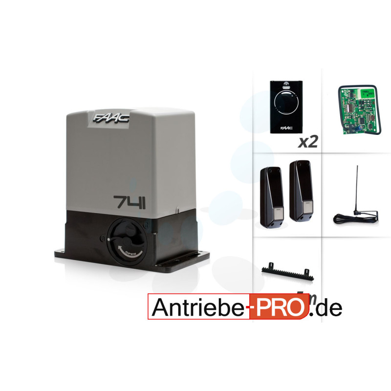 FAAC 741 moteur pour portail coulissant - Kit M